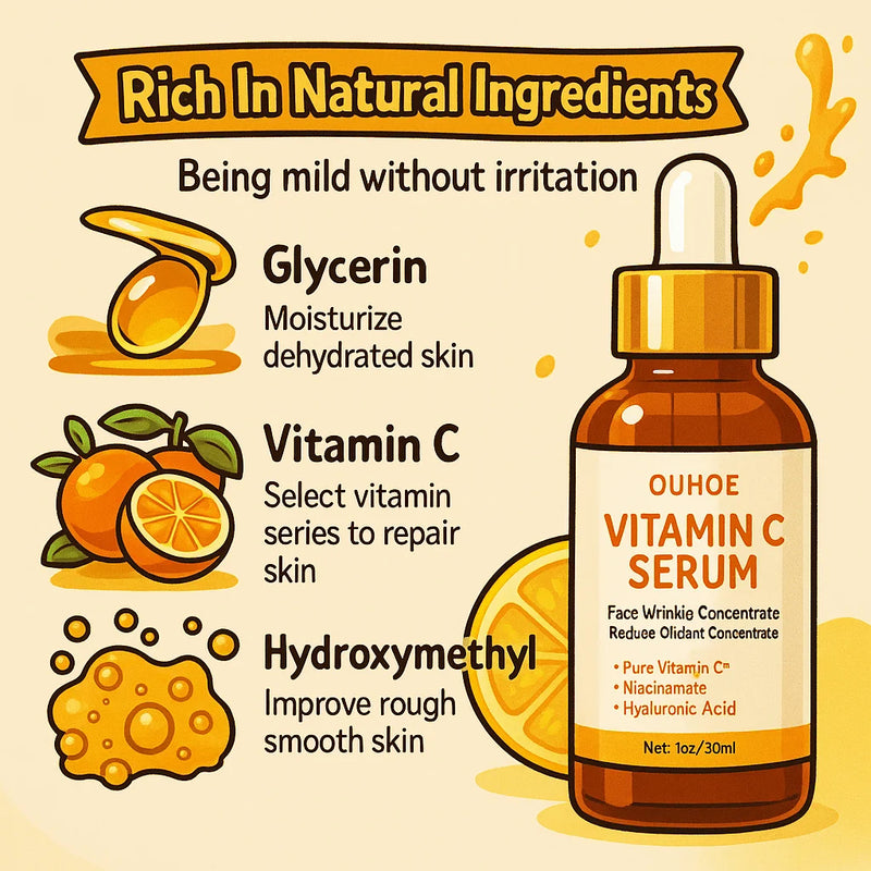 Sérum Vitamina C – Firmeza, Antirrugas e Brilho